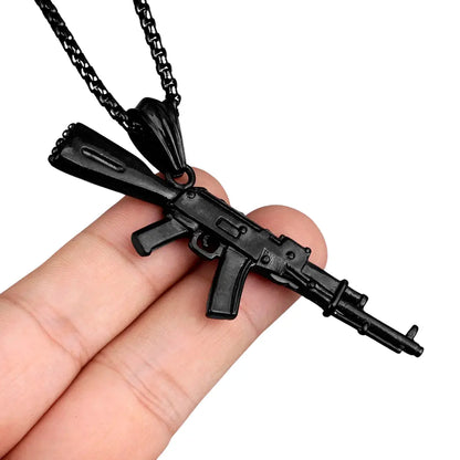 Colar Masculino em Aço Inox AK47
