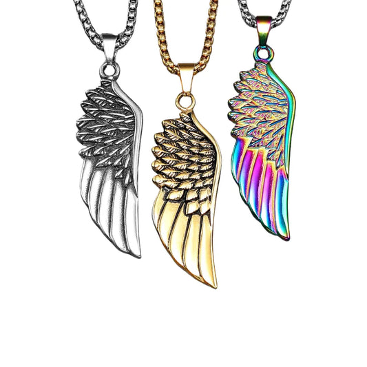 Colar Masculino em Aço Inox Angel Wings