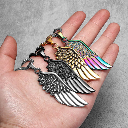 Colar Masculino em Aço Inox Angel Wings