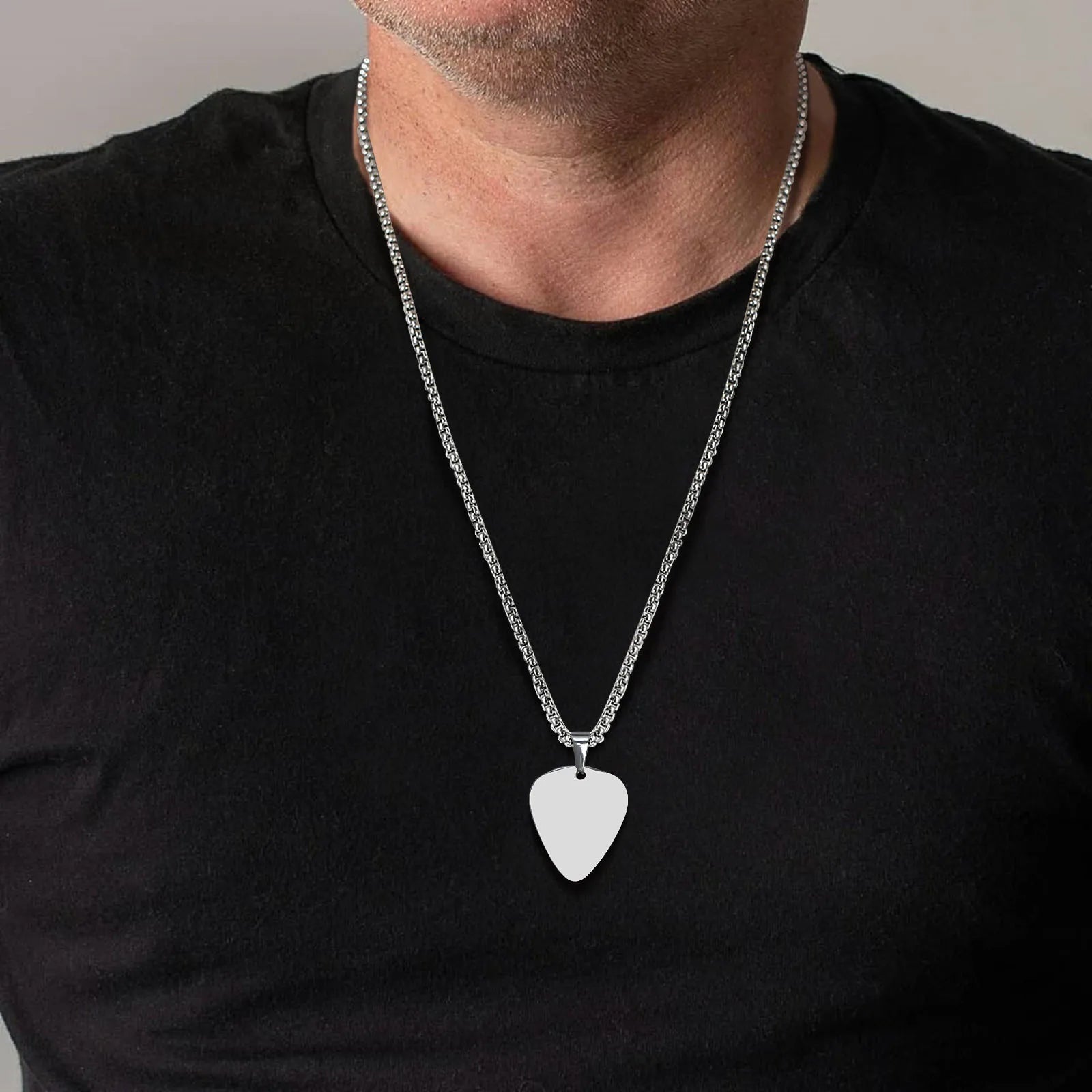 Colar Masculino em Aço Inox Paleta