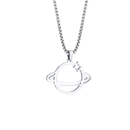 Colar Masculino em Aço Inox Saturn
