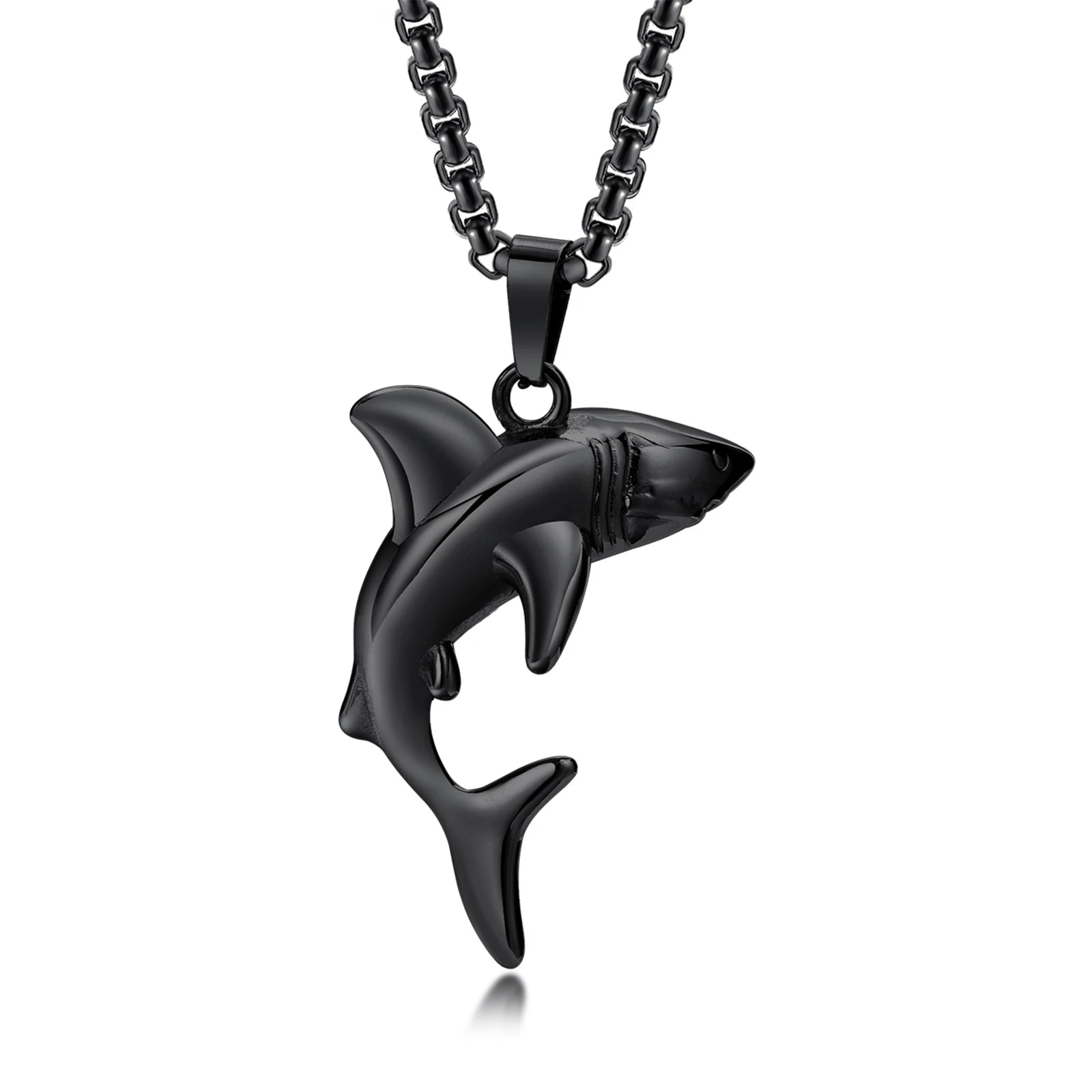 Colar Masculino em Aço Inox Shark