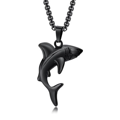Colar Masculino em Aço Inox Shark