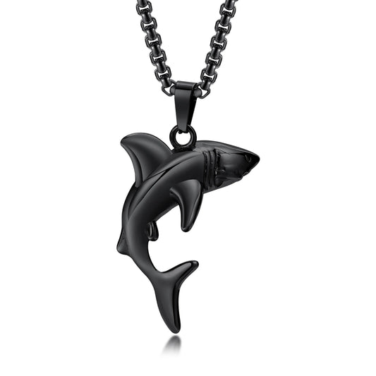 Colar Masculino em Aço Inox Shark