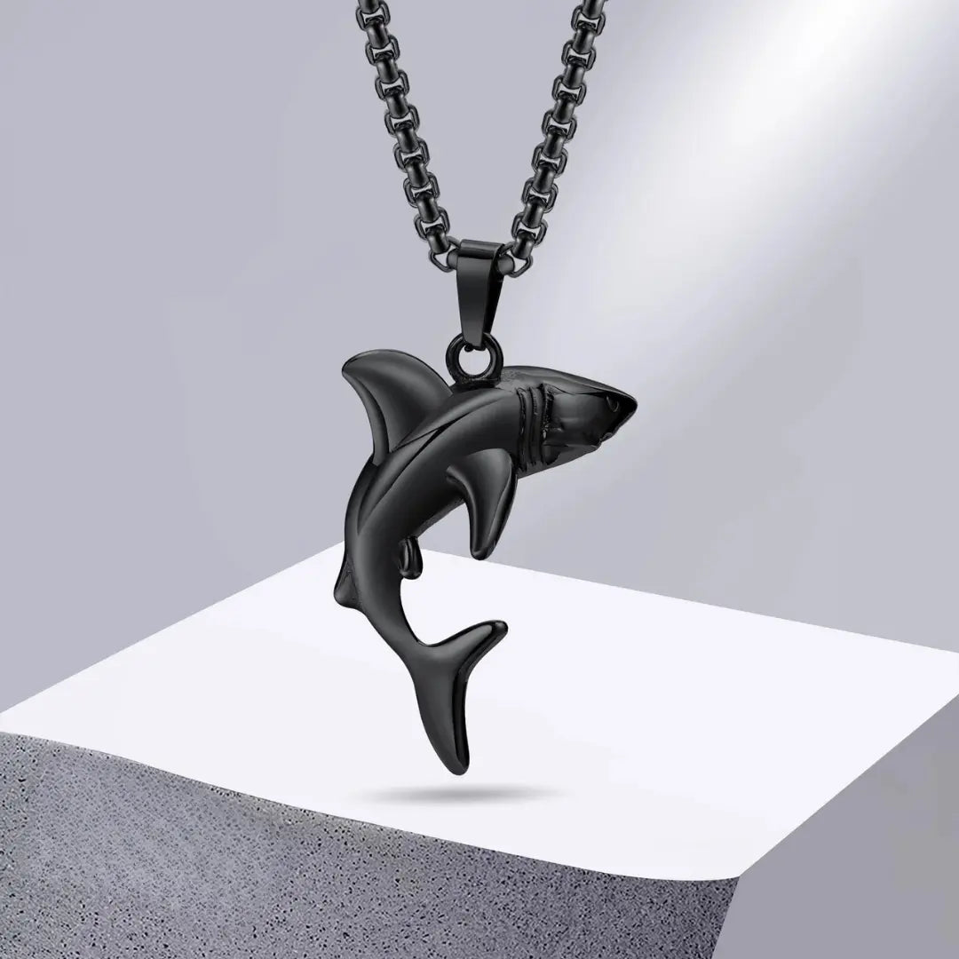Colar Masculino em Aço Inox Shark