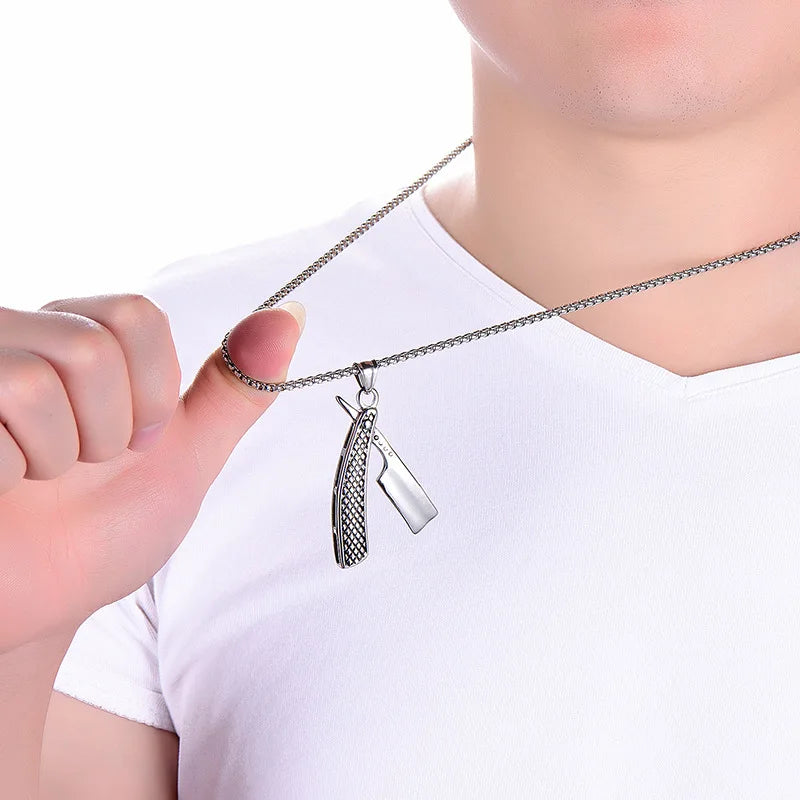 Colar Masculino em Aço Inox Shaver