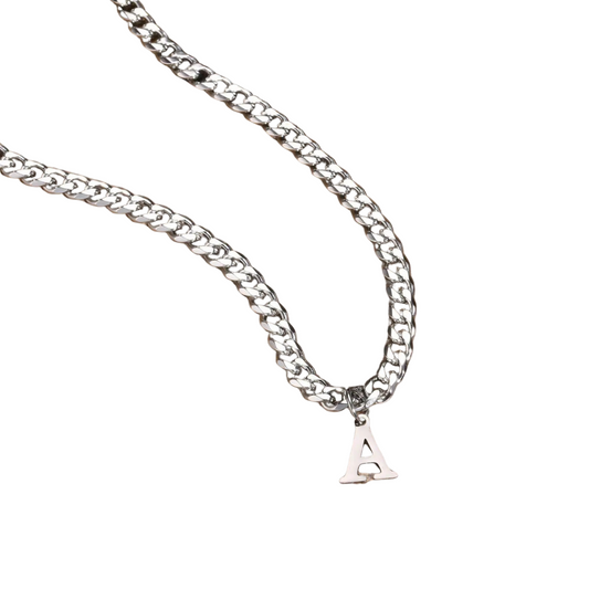 Corrente Masculina com Pingente Letra Inicial Eros