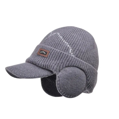 Gorro Masculino de Inverno com Protetor de Orelha Wool