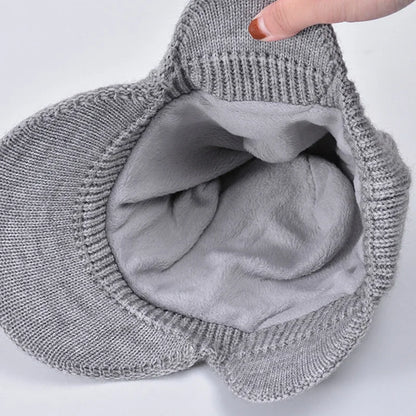 Gorro Masculino de Inverno com Protetor de Orelha Wool