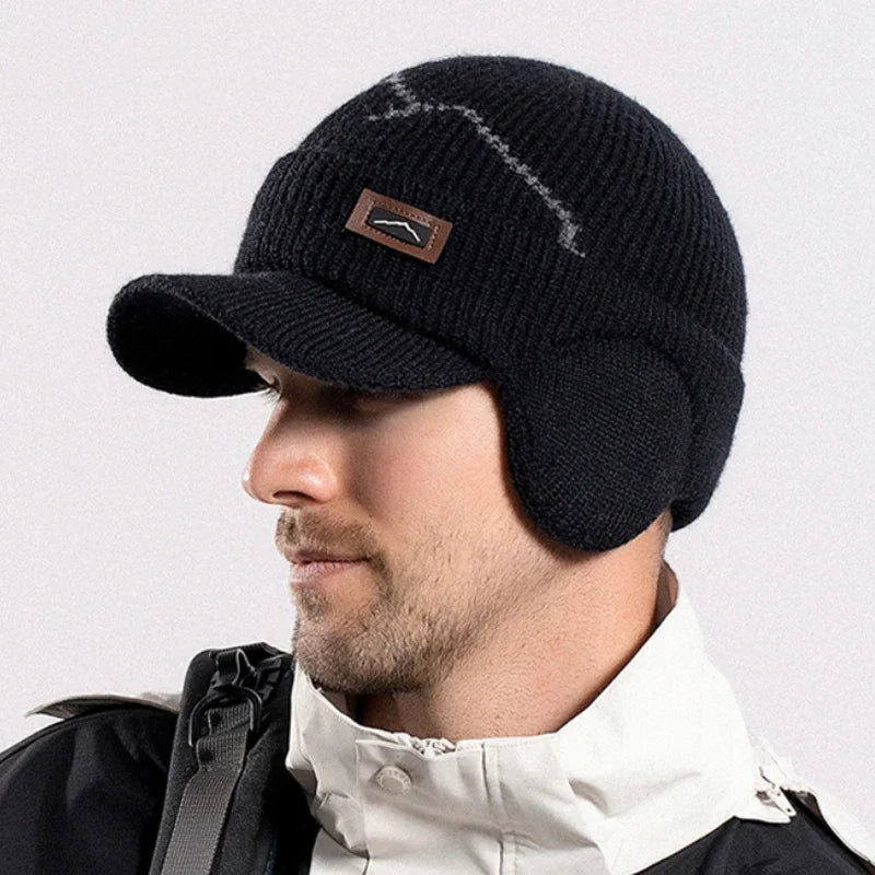 Gorro Masculino de Inverno com Protetor de Orelha Wool