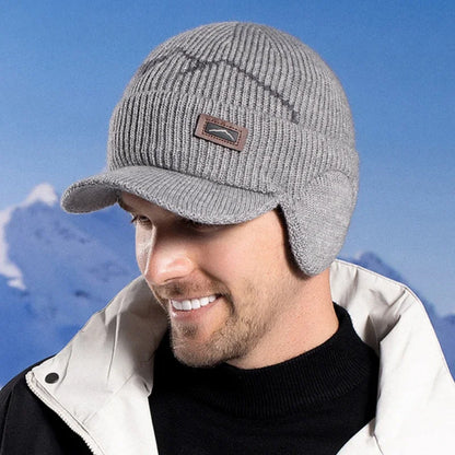 Gorro Masculino de Inverno com Protetor de Orelha Wool