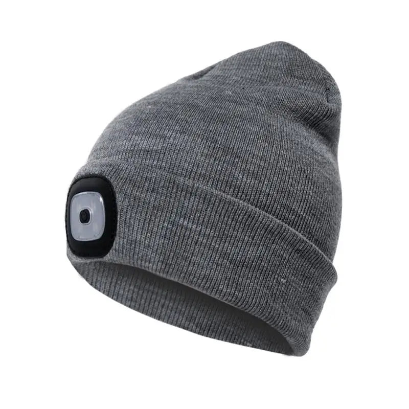 Gorro Quentinho com Lanterna Recarregável LumiRun