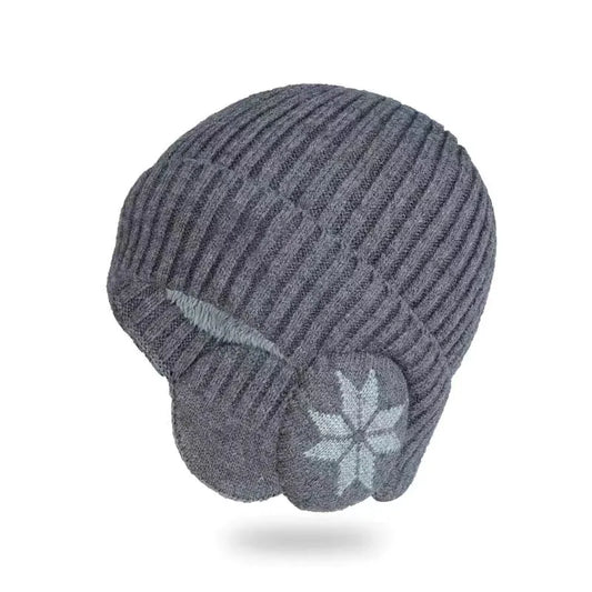 Gorro Unissex Tricotado Quentinho Snowflake