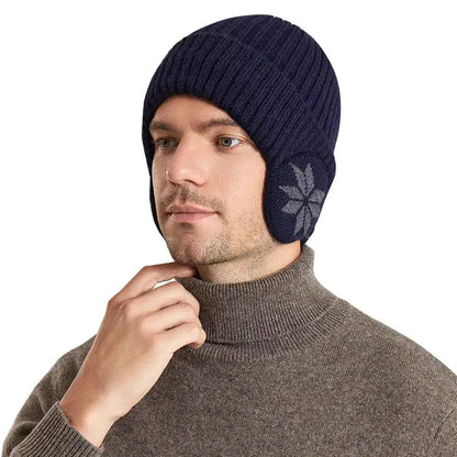 Gorro Unissex Tricotado Quentinho Snowflake