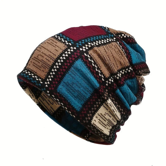 Gorro Unissex Vintage Color Block