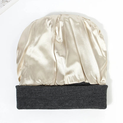 Gorro Unissex com Forro em Cetim Cuff