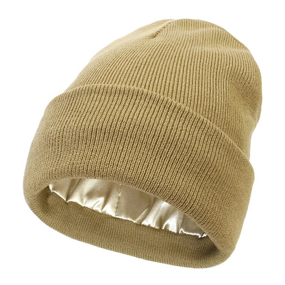 Gorro Unissex com Forro em Cetim Cuff