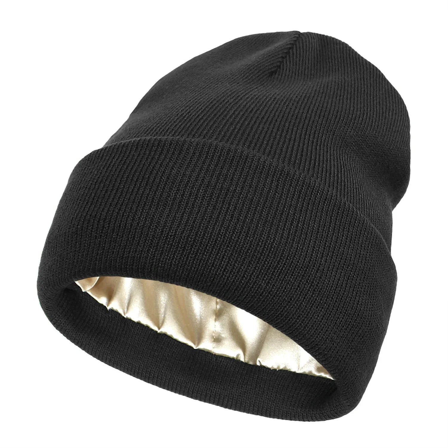 Gorro Unissex com Forro em Cetim Cuff