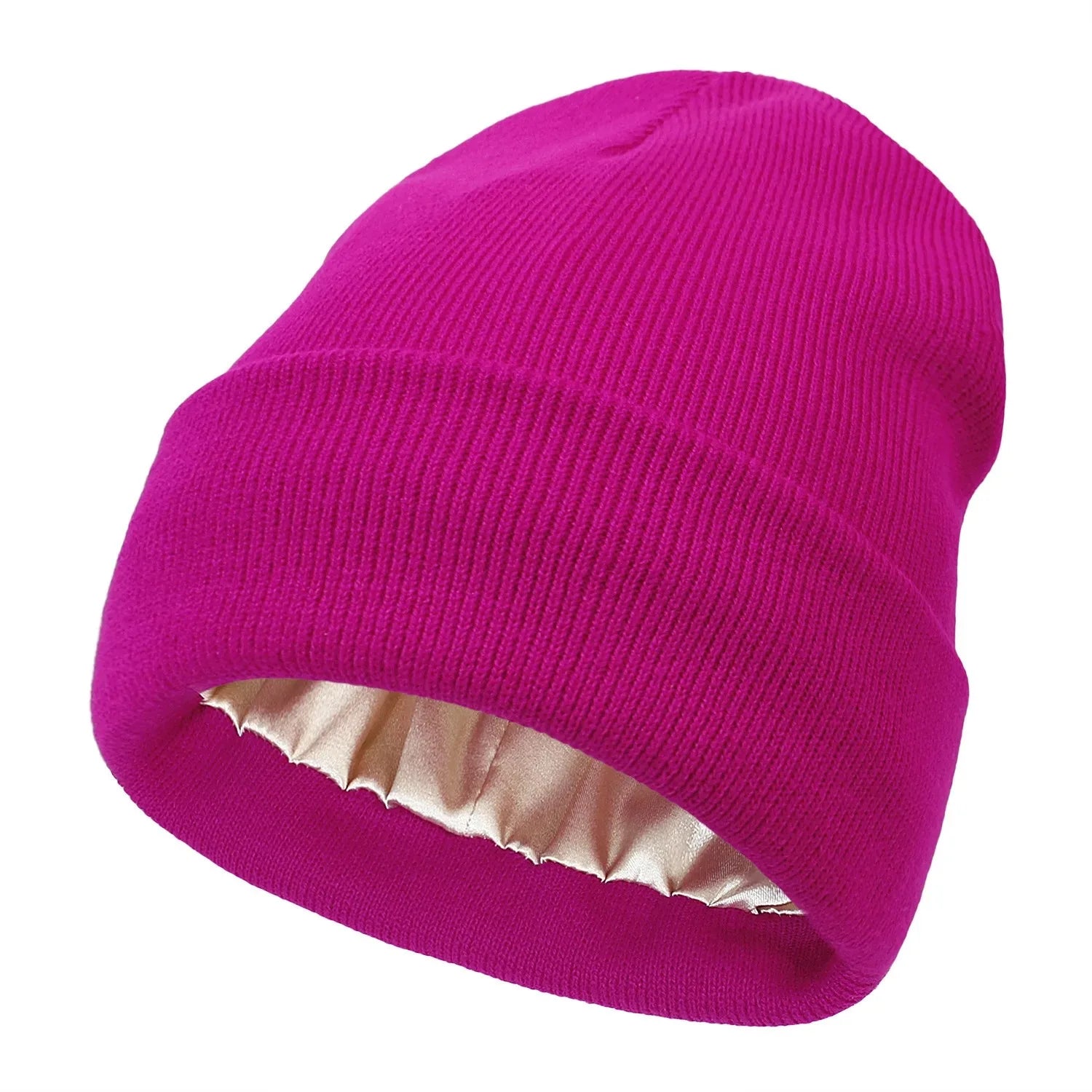 Gorro Unissex com Forro em Cetim Cuff