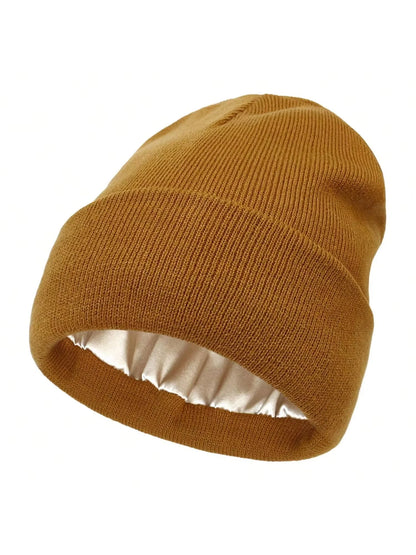Gorro Unissex com Forro em Cetim Cuff