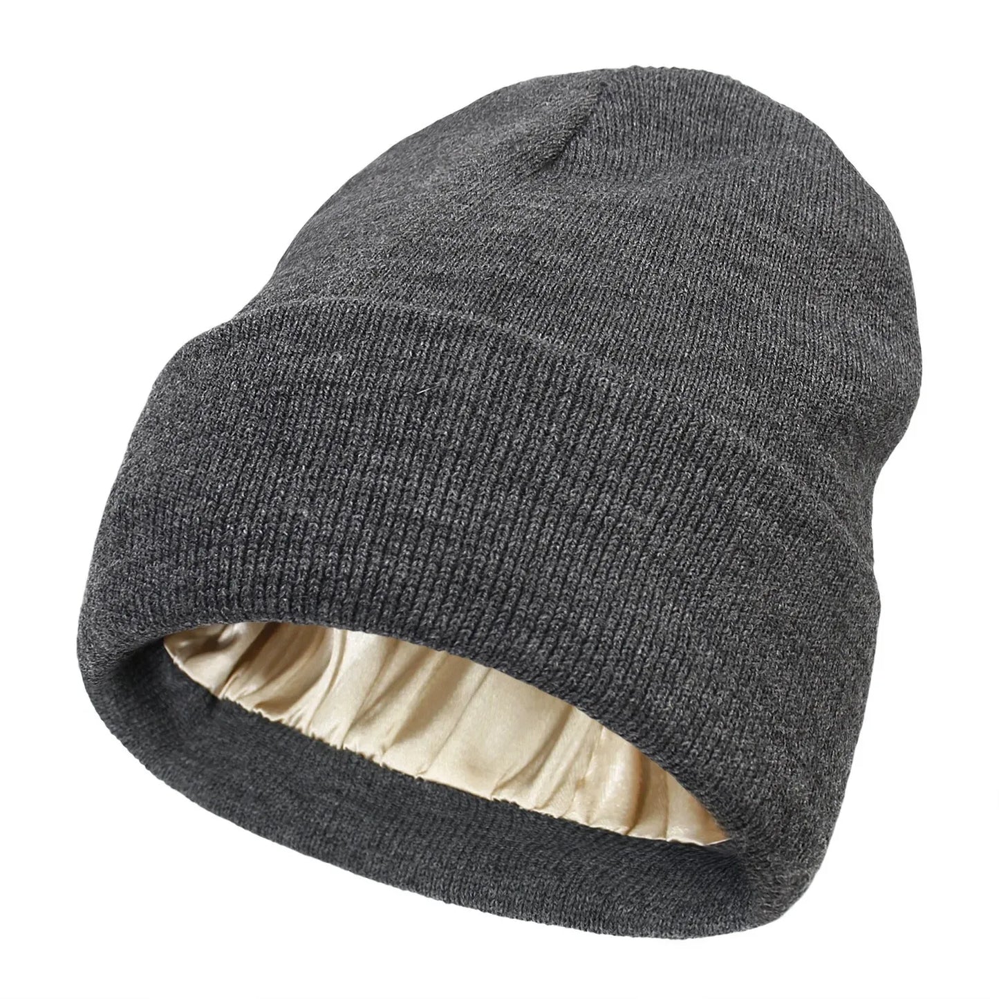 Gorro Unissex com Forro em Cetim Cuff