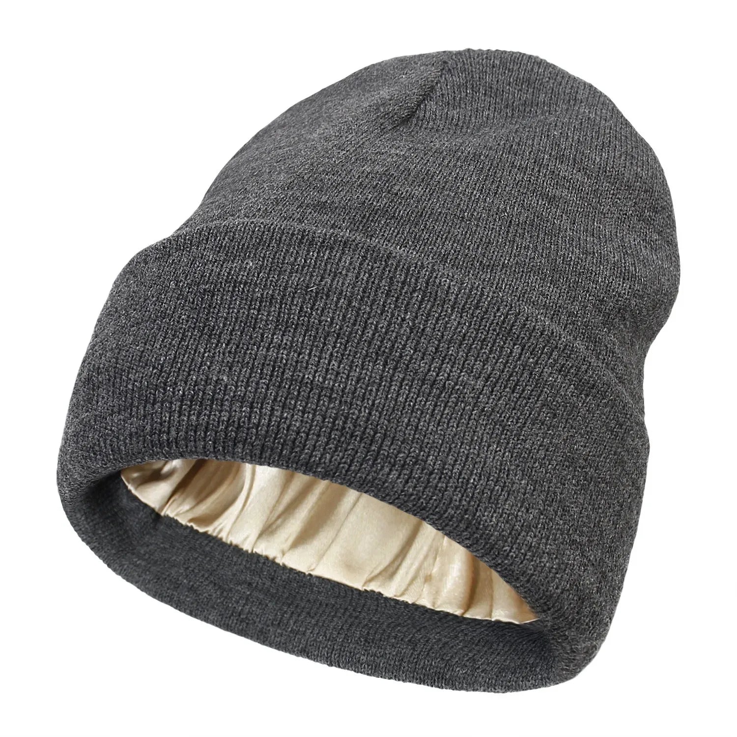 Gorro Unissex com Forro em Cetim Cuff
