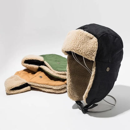 Gorro de Inverno Aviador com Protetor de Orelha Outdoor