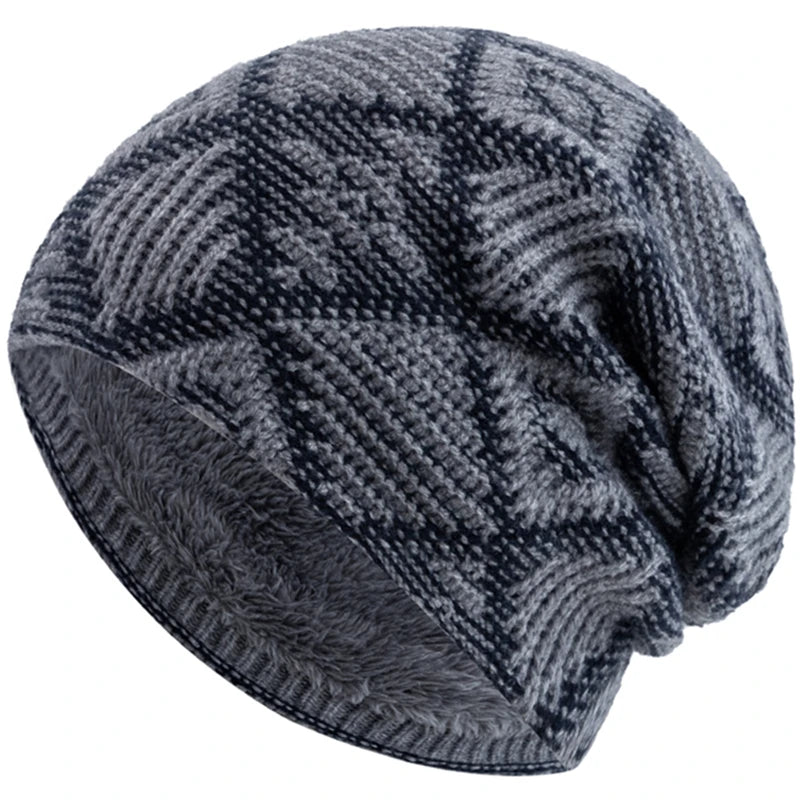 Gorro de Inverno Masculino Geometrics
