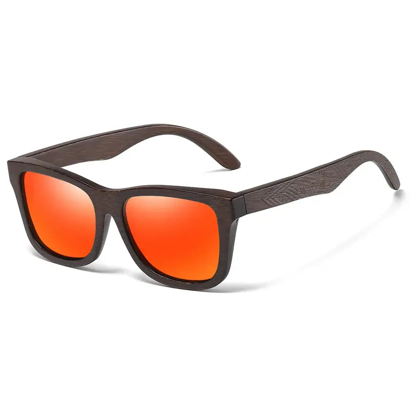 Óculos de Sol Haste Madeira Masculino Vermelho - Orion