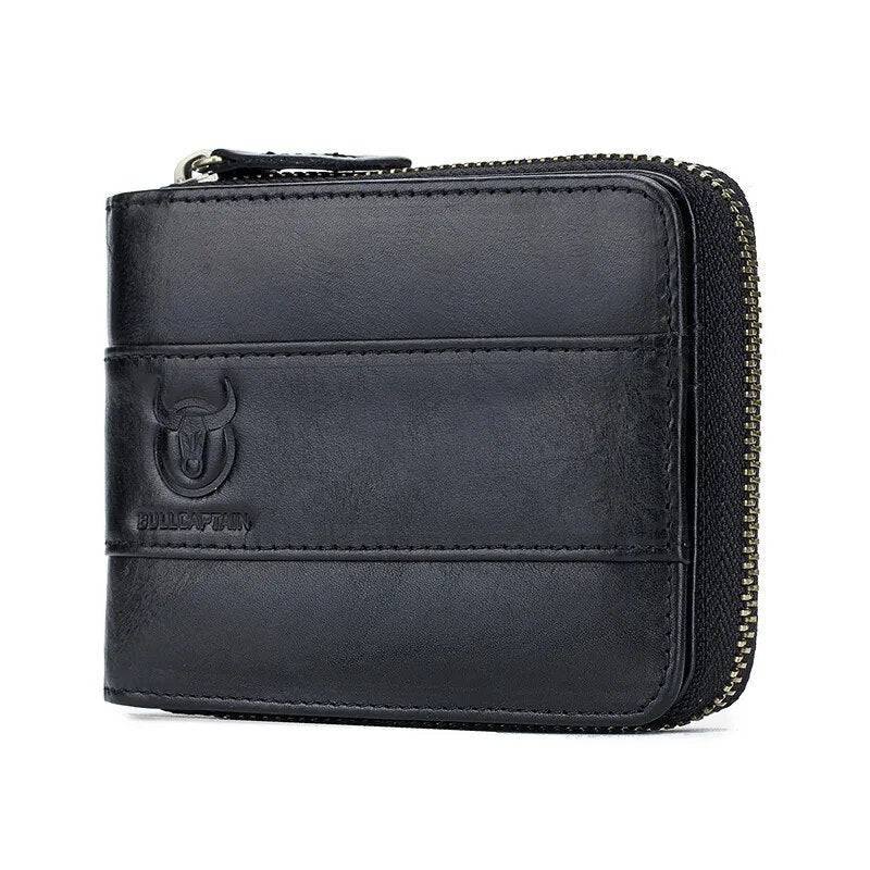Carteira de Couro Masculina Preto - Orion