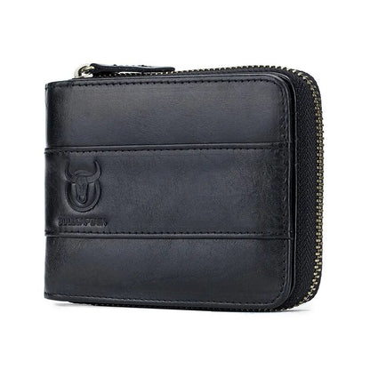 Carteira de Couro Masculina Preto - Orion