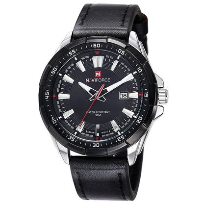 Relógio Masculino Esportivo Pulseira Couro Preto - Orion