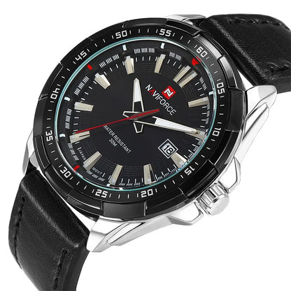 Relógio Masculino Esportivo Pulseira Couro Preto - Orion