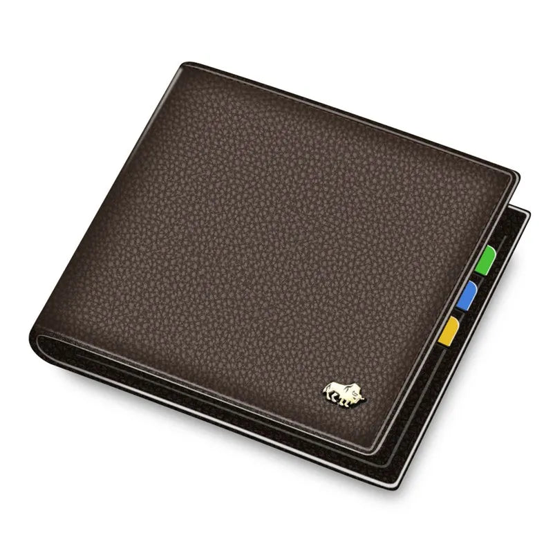 Carteira de Couro Masculina Marrom- Orion