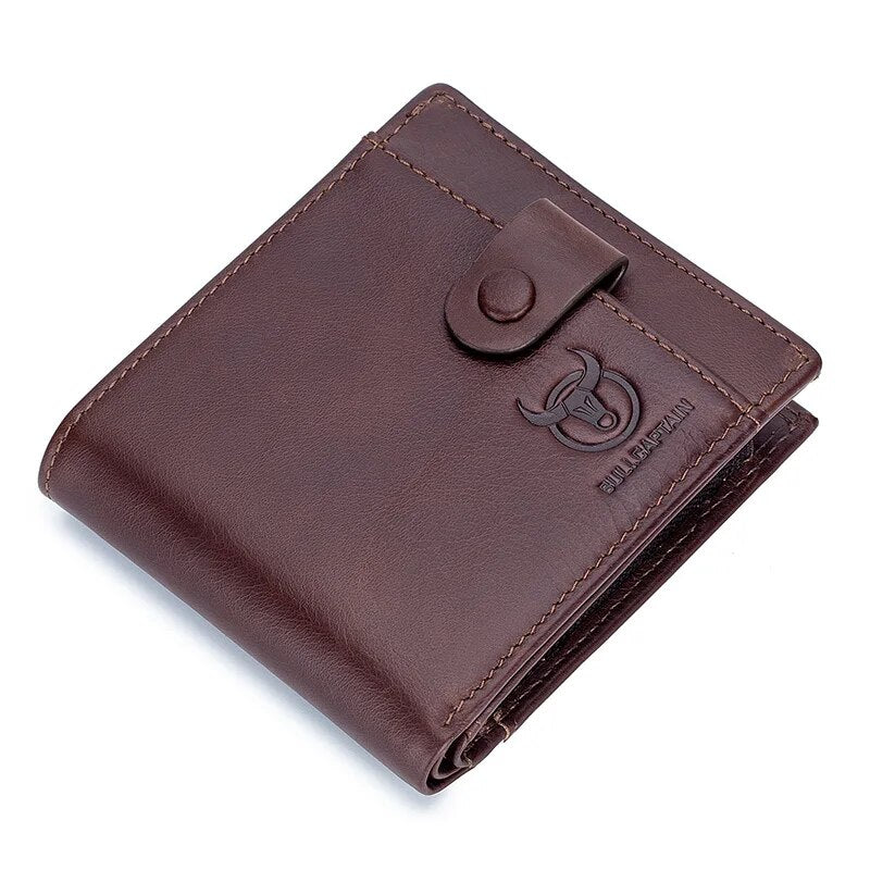 Carteira de Couro Masculina Castanho- Orion
