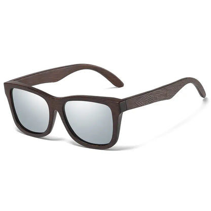 Óculos de Sol Haste Madeira Masculino Prata - Orion