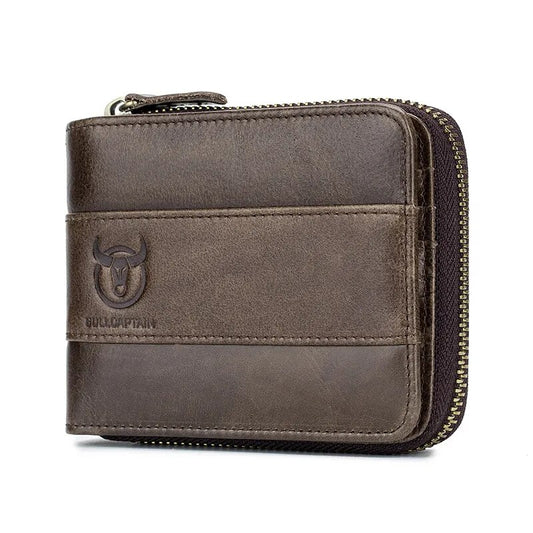 Carteira de Couro Masculina Marrom - Orion