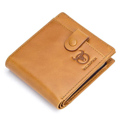 Carteira de Couro Masculina Amarelo - Orion