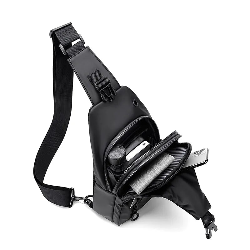 Bolsa Transversal Sport Masculina Preta - Orion