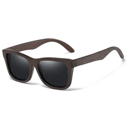 Óculos de Sol Haste Madeira Masculino Preto - Orion