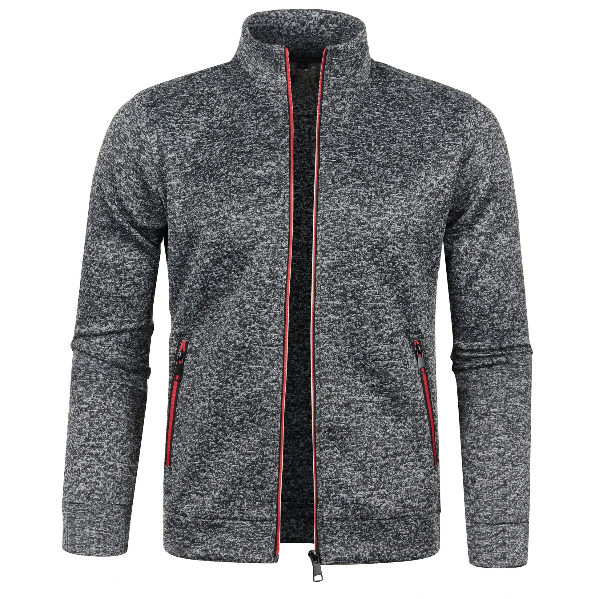 Jaqueta Masculina Estilo Cardigan com Zíper Jack