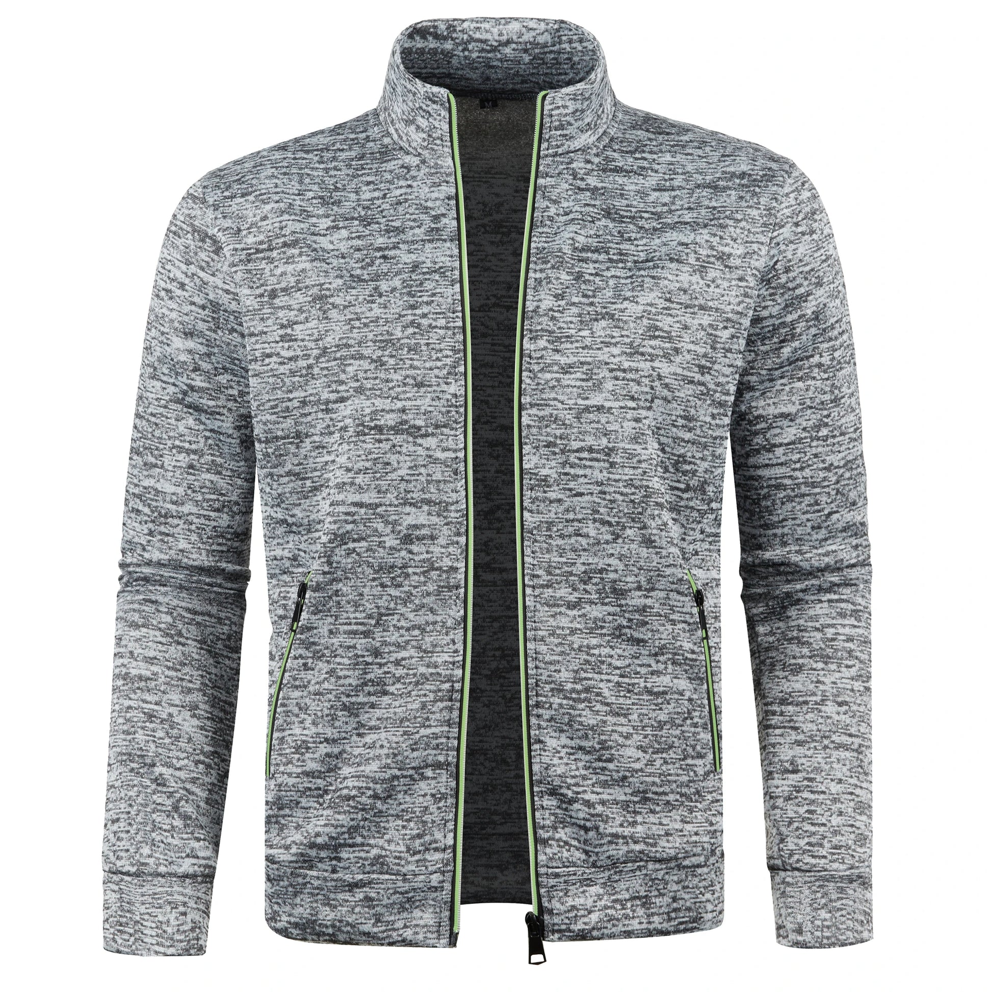 Jaqueta Masculina Estilo Cardigan com Zíper Jack
