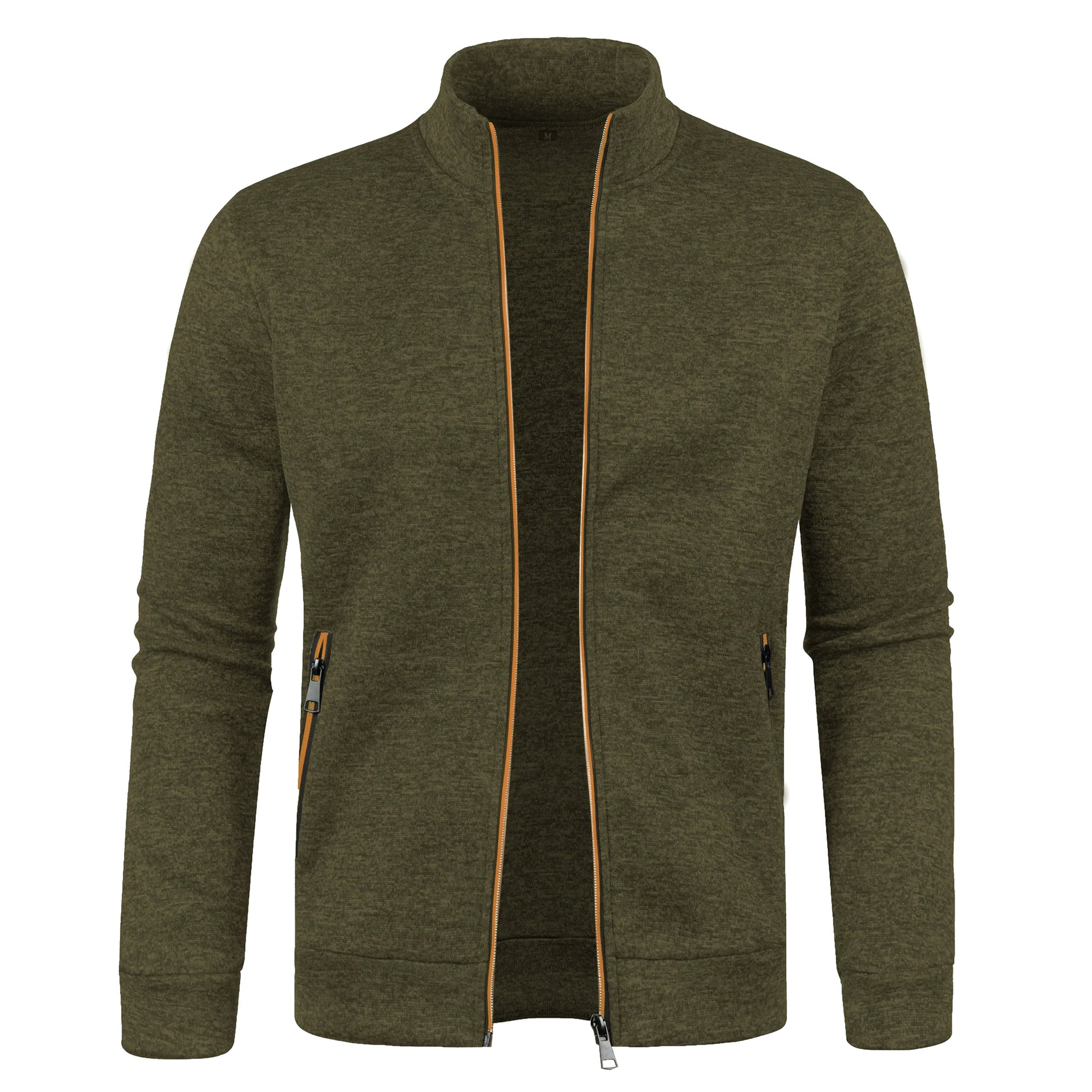 Jaqueta Masculina Estilo Cardigan com Zíper Jack