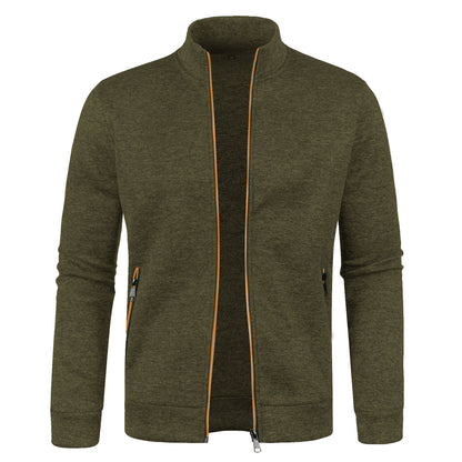 Jaqueta Masculina Estilo Cardigan com Zíper Jack