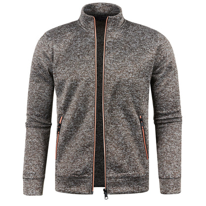 Jaqueta Masculina Estilo Cardigan com Zíper Jack