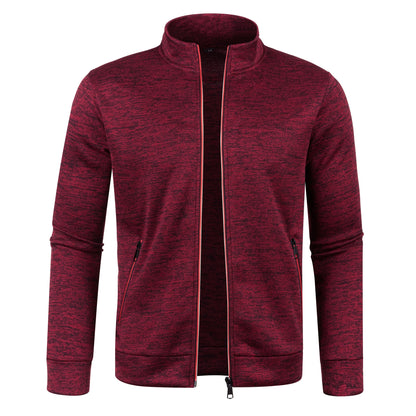 Jaqueta Masculina Estilo Cardigan com Zíper Jack