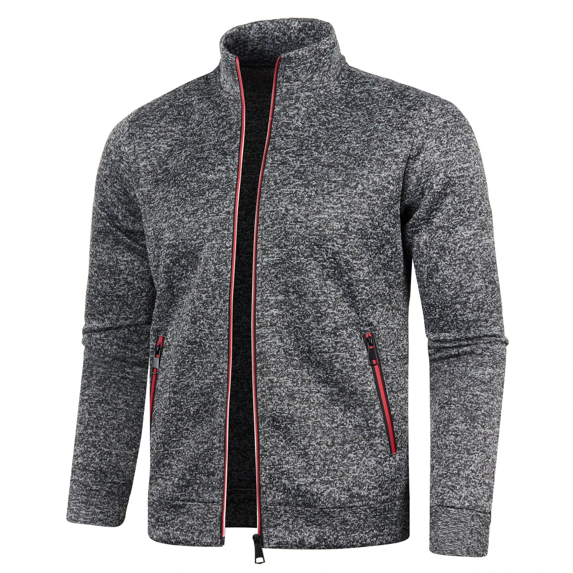 Jaqueta Masculina Estilo Cardigan com Zíper Jack