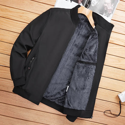 Jaqueta Masculina Forada Bomber com Ziper Prometheus