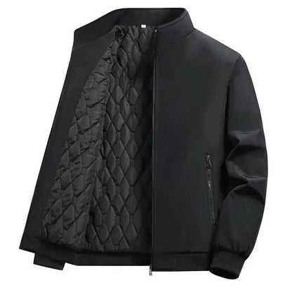 Jaqueta Masculina Impermeável Forrada com Zíper Winter