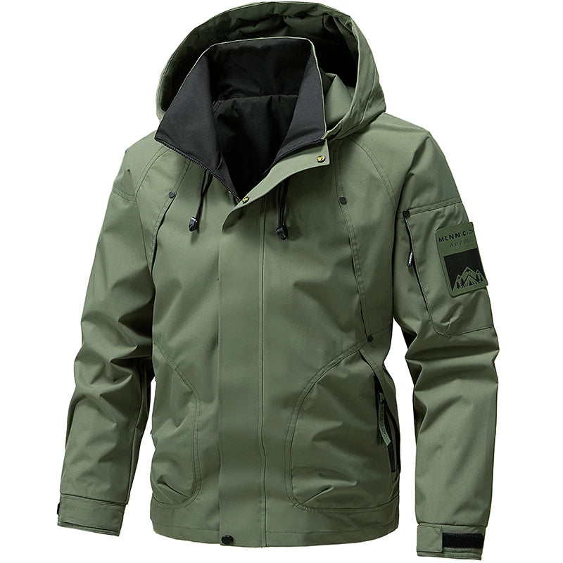 Jaqueta Masculina Impermeável com Zíper Windbreaker Everest